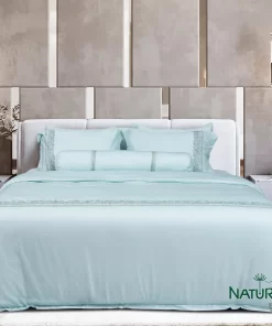 Bộ chăn ga Nature Home Tencel Họa Tiết Xanh Ngọc - RXT01