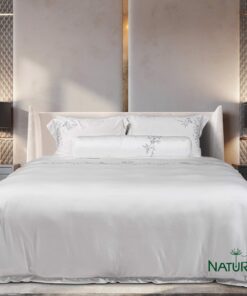 Bộ chăn ga Nature Home Tencel Trắng Hoa Dây Luxury