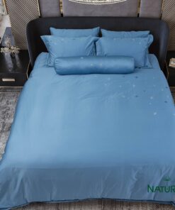 Bộ chăn ga Nature Home Cotton Ngôi Sao Xanh